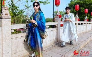汉服穿搭海边，汉服 海边